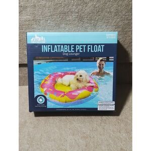 Pawsitively Fun Inflatable Pet Float Dog Lounger -C